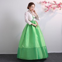 강아지 한복4가지 색상 전통 한복 결혼식 궁전 연회 드레스 여성 민속 무대 댄스 의상 파티 공연 2021, 03 Color3_03 L
