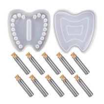 아기 용기 수지 몰드 크리스탈 에폭시 수지 몰드 deciduous tooth lanugo Memorial box 실리콘 수지 몰드 보관 상자 누렁니 미백, 세트
