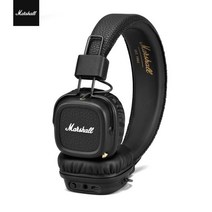 Marshall MAJOR II 블루투스 무선 헤드폰 이어폰 딥베이스 접이식 스포츠 게임용 헤드셋 (마이크 포함), 01 MAJOR II BT Black
