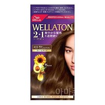 일반염색약새치 프리미엄 흑갈색 Wellatone 7CB 염색제 새치머리 헤어컬러, 7CB 브라이트 내추럴 브라운