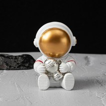 3d Moon Home Decor Night Astronaut Figurine Action Statue Lamp Room Study Desktop Decoration, 10 gold hug