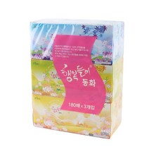 행복들이 행복들이 동화 미용 각티슈 180매X3개입(2겹), 단일옵션