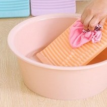 주황색 미니 손빨래판 빨래판 빨래 속옷 손빨래용, 단품