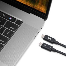 위즈플랫 OWC 썬더볼트4 케이블 1M Thunderbolt3 / USB4 호환 C타입 100W 40Gbps 3년 보증 인텔정식 인증, 2M