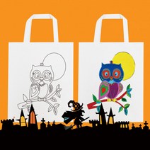 [두두엠] 컬러링 에코백 (부엉이)