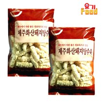 [요기푸드] 제주화산 돼지탕수육 1kg, 02_제주화산 돼지탕수육 1kg x 2개, 1개