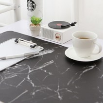 고급 대리석 무늬 방수 테이블매트 유리 식탁깔개 마블 40x80cm, 상품선택, 화이트 마블