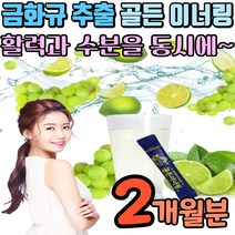 금화규 추출물 가루 금화규잎 추출 수분 충전 태워 마시는 포도당 금화규차 에너지 드링크 임산부 수분보충 유산균 타우린 이노시톨 비타민c 아미노산 골든 이너링 무카페인 금와규, 2개월분(4박스)