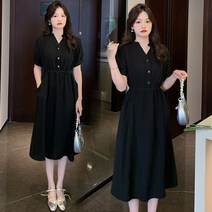 블랙 정장 레이어드 여성스런룩 앳코너 앤유 원피스 A라인