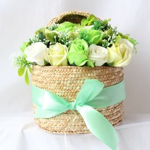 메이코 사랑 비누꽃 장미 바구니, 그린