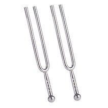 저무리 탑 2X 440Hz 톤 스테인레스 스틸 튜닝 포크 튜너 악기 선물, 단일옵션