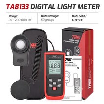 디지털조도계 조도측정기 측정공구 광전조도계 광전지 TASI-TA632A/B 디지털 조도계 사진 조도계 분리형 프로브 조도계 Lux/Fc 광도계 환경 테스터, TA8133