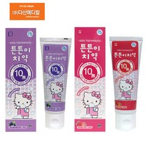 헬로키티 키즈치약 80g [2개] 딸기향+포도향, 2개