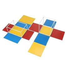 2종세트 초등수학 자석판 전개도 입체도 교재 모형 3D 체험 도구 실험도구 각뿔 장치 과학