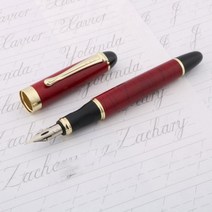 딥펜 만년필 JINHAO 450 조각사의 스크립트 G 펜촉 만년필 둥근 몸체 영어 캘리그라피 펜 팁 서클, Dark red