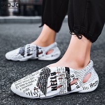 ZZJJC 샌들 남성용 외에 남녀 비치 캐주얼 누수 샌들