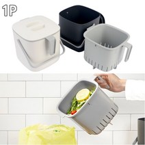 [응다팔아6279] 음식물함 스텐쓰레기통 잔반통 음식물쓰레기처리기 주방음식물쓰레기통, ★★옵션확인必 가정 주방 씽크대 분리형 손잡이 음식물, ★★옵션확인必 다크그레이