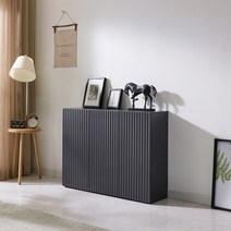 동서가구 이즈 베리 1200 템바보드 높은 거실 수납장, 그레이