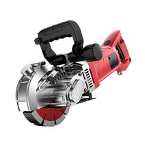 도로 컷팅기 ALC 홈파기 보도블럭 절단기 콘크리트 벽 커팅기, 125 숏 핸들 7200W+진공 청소기