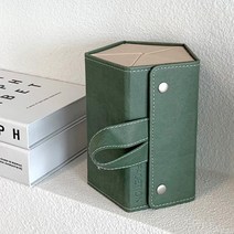 고급 5단 선글라스 안경 가죽 보관함 정리함 케이스 5각 오단 펜타곤 케이스