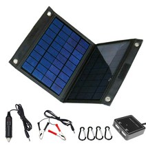 태양열 발전기 자동차 RV 보트 밴 캠핑 하이킹 전화 충전기 휴대용 50W 18V 접는 태양 전지 패널 듀얼 USB 배터리 보조배터리리