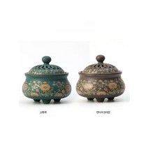 인센스 세라믹 미니 향로 수공예품 장식품 아로마 테라피, 단일사이즈, C_495 진주·고록을 가지고 노는 쌍룡