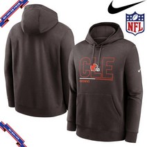 [미국정품] 845119 나이키 NFL팀 후드 맨투맨 집업 Cleveland Browns Nike City Code Club Fleece Pullover Hoodie - Brown