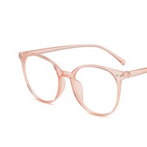 안경테 여자 남자 뿔테 투명 명품 티타늄 안경 초경량 라운드 안티 블루 컴퓨터 남성