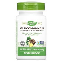Natures Way글루코만난 곤약 뿌리에서 추출 665mg 베지 캡슐 100정