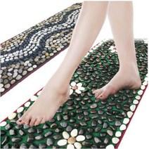 도매창고 천연 자갈 발지압 돌 매트 발 발바닥 지압 지압판 지압기 조약돌 마사지 선물, 07) 돌매트-시냇물(고밀도)