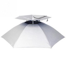 낚시파라솔 야외 낚시 우산 모자 95cm 핸디 더블 레이어 자외선 차단 캠핑 비치, [01] Sliver