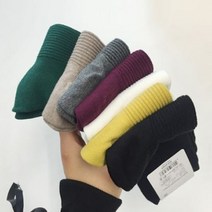 무지컬러양말 면100% 중목 골지 양말7color