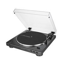 AT-LP60XBT 자동 벨트 드라이브 무선 블루투스 턴테이블, 블랙