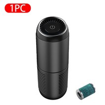 음이온 자동차 공기 청정기 HEPA 필터 휴대용 미니 이오나이저 USB 포름알데히드 연기 먼지 냄새 제거기