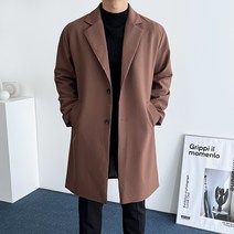 데일트 빅사이즈 남자 오버핏 싱글 코트