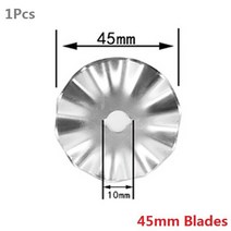 보일러 배관 부품 주름관 로터리 커터 키트 패브릭 커터 45mm-28mm 커터 베이드 트레이싱 휠 커팅 매트 아크릴 눈금자 바느질 클립 포함, 19 Pcs1N19