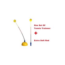 테 트레이너 도구 전문 Topspin 연습 기계 휴대용 훈련 장비 Tenis Swing Pratice Ball Machine, one set extra rod