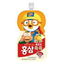 팔도 뽀로로 홍삼쏙쏙 오렌지맛, 100ml, 440개, 오렌지