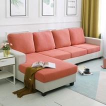 솔리드 컬러 소파 커버 좌석 등받이 쿠션 매트리스 집들이 선물, Plus size-3, 1 piece orange red aliexpress