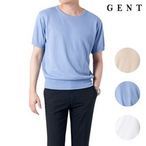 겐트옴므 남성용 모달 솔리드 벌집무늬 R 니트 GK7203C