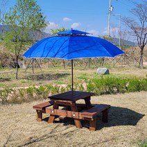 올리브가구 다용도 야외 방부 방수 원목 테이블 야외용 벤치 의자 탁자 파라솔 공원 조경, 대형파라솔 특대형 (2700), 아이보리