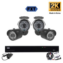 FXT - 400만화소 mini 36Led CCTV 국산 카메라 세트, 03.16CH 실외카메라 4대 풀세트