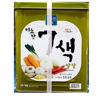 [더착한푸드]쌈장7색(미소찬 14K) 식자재마트 대용량 업소용 쌈장 통조림 말깡 말통