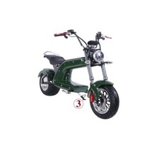 전기자전거 배터리 쵸퍼 전기 자전거 도시 코코 스쿠터 바버, green 60v12a2000w