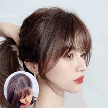 에이플랫 인모 부분 정수리 가발 앞머리 일체형 탈모 탑커버 3컬러 AF001, 사각형망/B형/다크브라운, 1개