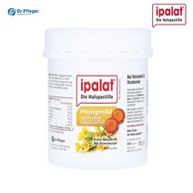 이팔라트 Ipalat 목캔디 마일드허니 쉰목 기침 입냄새 어린이 400정 독일직배송, 1통