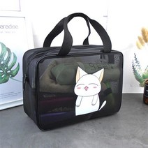 ABM메쉬 목욕가방 미소고양이목욕가방 수영가방 방수가방 비치백 메쉬가방 다용도가방 물빠짐가방 찜질방가방 사우나가방 목욕바구니 욕실가방 물빠짐바구니, 본상품