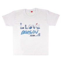 크래프티 아이러브부산티셔츠 20수 반팔 티셔츠