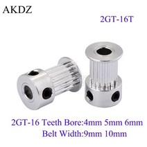 타이밍 풀리 보어 용 개방형 동기 벨트 폭 소형 백래시, 4mm, 9mm, 4개