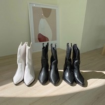(225-255) 빅사이즈 웨스턴부츠 크로커다일 스킨 미들부츠 6cm